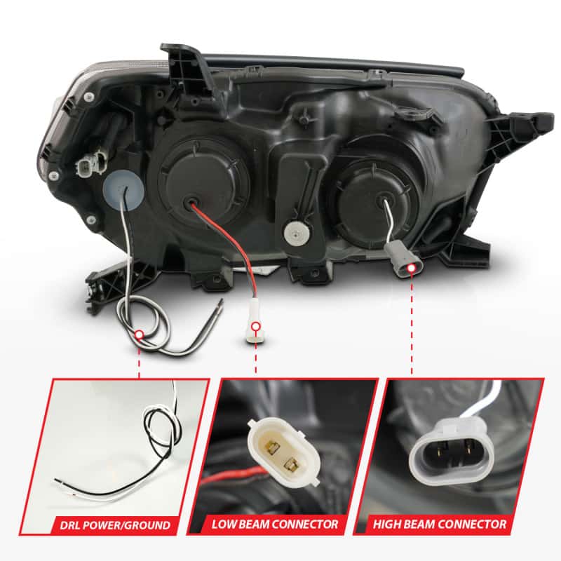 ANZO — ANZO 10-13 Toyota 4Runner Projector Headlights - Black
Head Light Set
HdLtSet - view 12