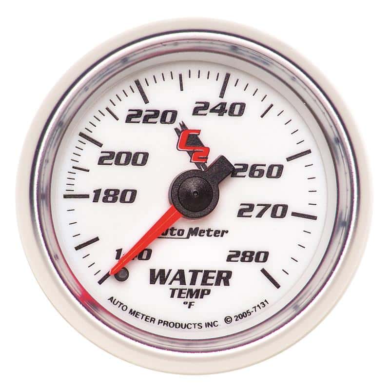 AutoMeter — Autometer C2 52mm Mechanical 140-280 Deg F Water Temperature Gauge
GA 2" WTEMP 280 M C2 - view 2