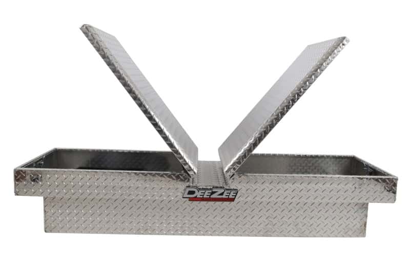 Dee Zee — Dee Zee Universal Tool Box - Red Crossover - Double BT Alum Full Size
ToolBxTrkBedRTR - view 6
