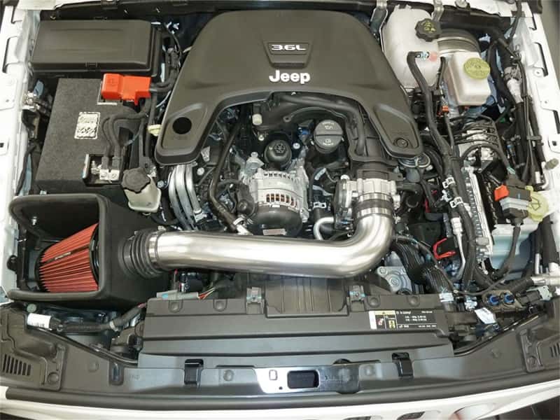 Spectre — Spectre 2018 Jeep Wrangler V6-3.6L F/I Air Intake Kit - Polished w/Red Filter
Spectre Air Intake K
Air Intake System - view 5