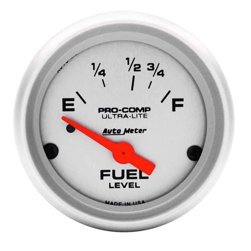 AutoMeter — Autometer Ultra-Lite 52mm 73 OHMS Empty/8-12 OHMS Full Short Sweep Electronic Fuel Level Gauge
2" FUEL LEVEL, 73 E/ - view 2