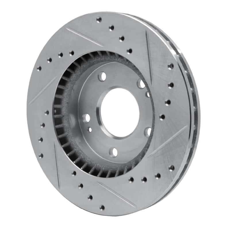 R1 Concepts — R1 07-10 Hyundai Elantra Front Left Drilled & Slotted Silver Brake Rotor
R1 Brake Rotor Drill - view 4