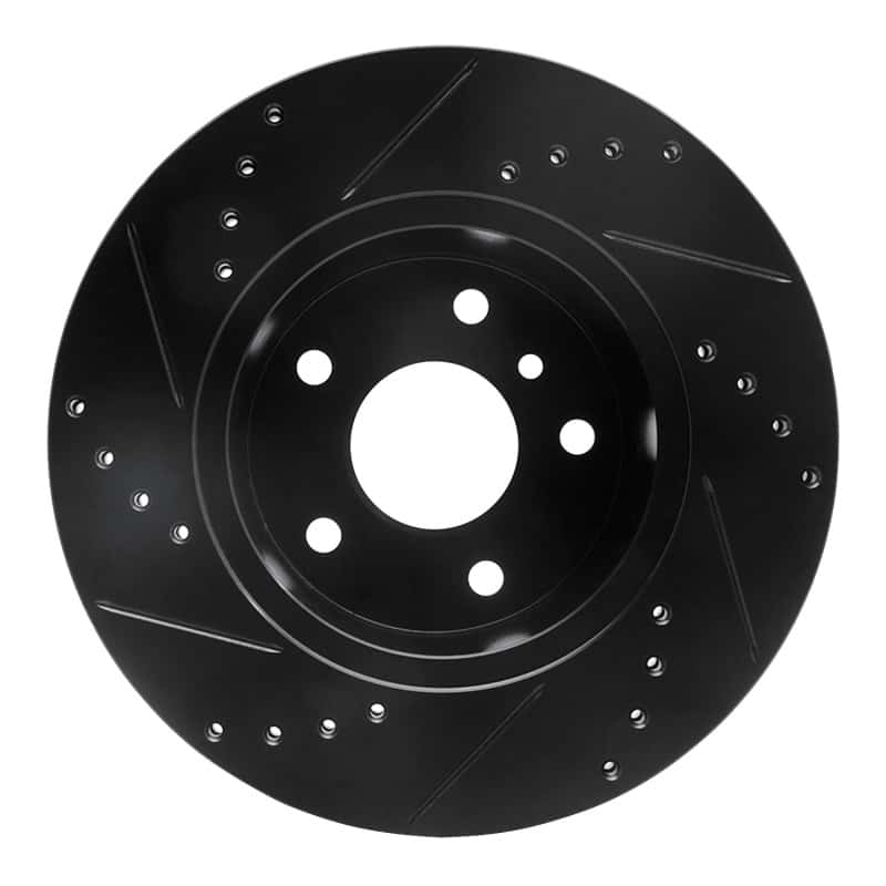 R1 Concepts — R1 99-04 Land Rover Discovery Front Right Drilled & Slotted Black Brake Rotor
R1 Brake Rotor Drill - view 5