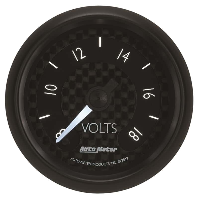 AutoMeter — Autometer GT Series 52mm Full Sweep Electronic 8-18 Volts Voltmeter
2-1/16" VOLTMETER, 8 - view 10