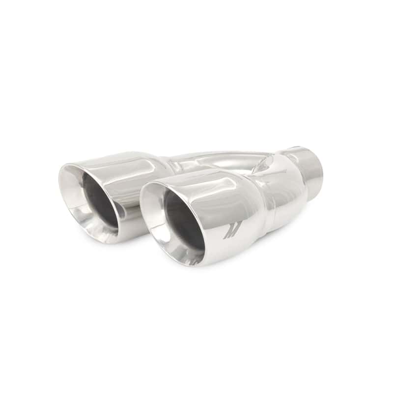 Mishimoto — Mishimoto Universal Steel Muffler Tip 2.5in Inlet Dual Y Polished - view 3
