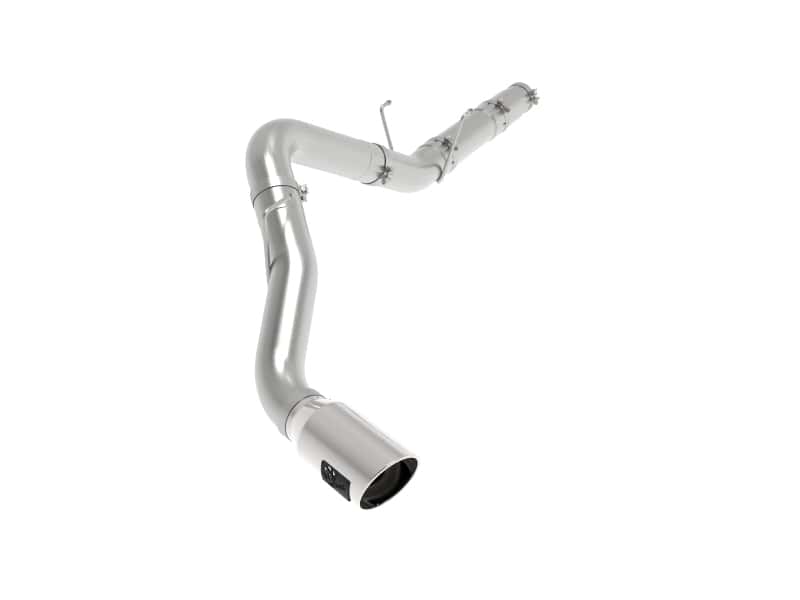 aFe — aFe ATLAS 5in DPF-Back Alum Steel Exhaust System w/Polished Tip 19-20 Ram Diesel Trucks L6-6.7L (td)
DPF-Back Exhaust - view 1