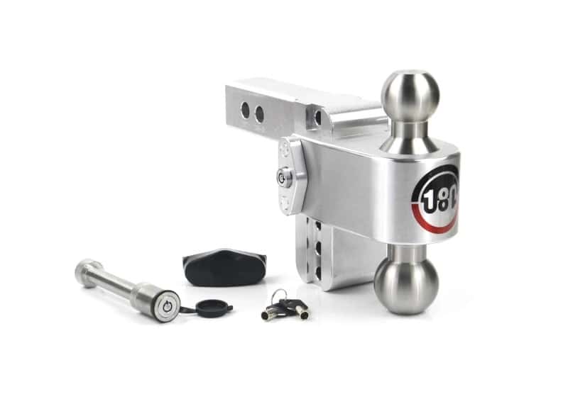 Weigh Safe — Weigh Safe 180 Hitch 4in Drop Hitch & 2in Shank (10K/12.5K GTWR) w/WS05 - Aluminum - view 1