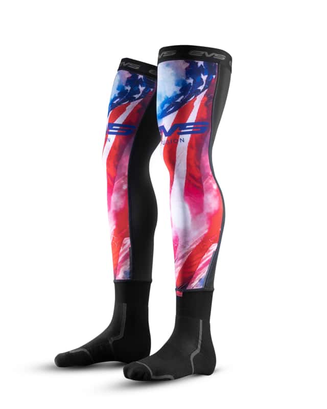 EVS — EVS Base Layer Fusion Sock 1776 Red/White/Blue - Large/XL - view 2