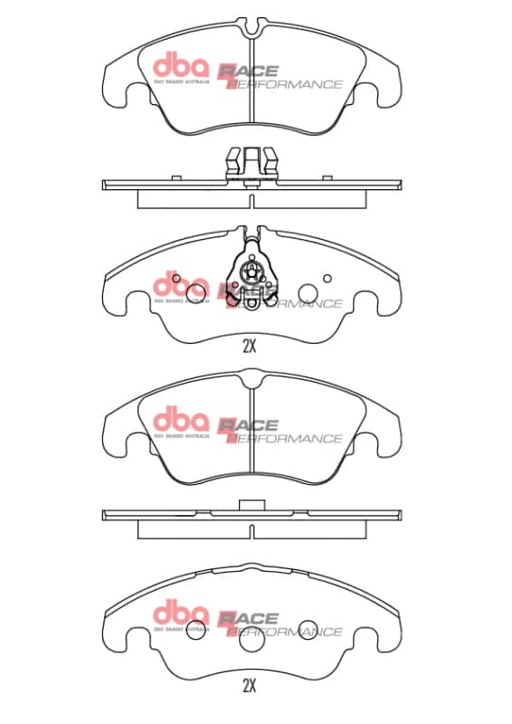DBA — DBA 09-16 Audi A4 Sedan Front RP Performance Brake Pads
Brake Pad - view 1
