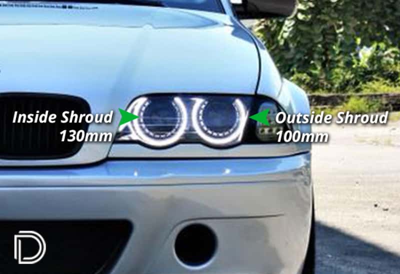 Diode Dynamics — Diode Dynamics Halo Lights LED 100mm/130mm - Red Four - view 3