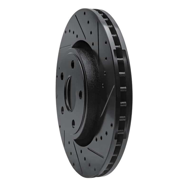 R1 Concepts — R1 11-25 Dodge Durango Front Right Drilled & Slotted Black Brake Rotor
R1 Brake Rotor Drill - view 2