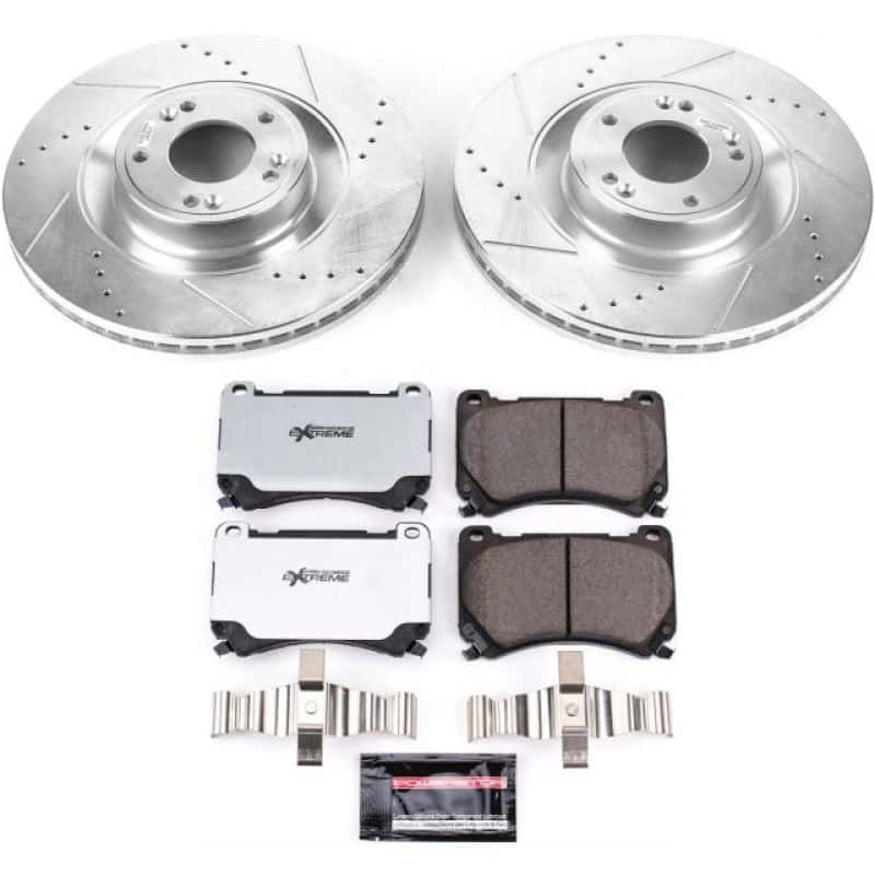 PowerStop — Power Stop 2011 Hyundai Equus Front Z26 Street Warrior Brake Kit - view 1