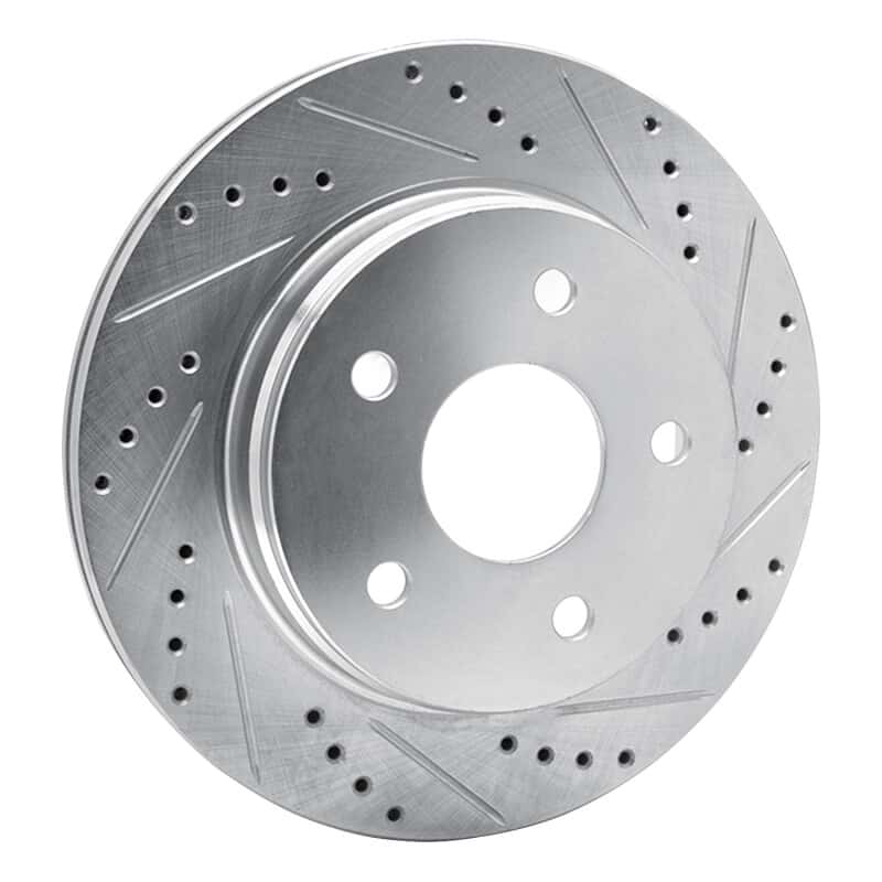 R1 Concepts — R1 02-24 Chrysler ASPEN Front Right Drilled & Slotted Silver Brake Rotor
R1 Brake Rotor Drill - view 2