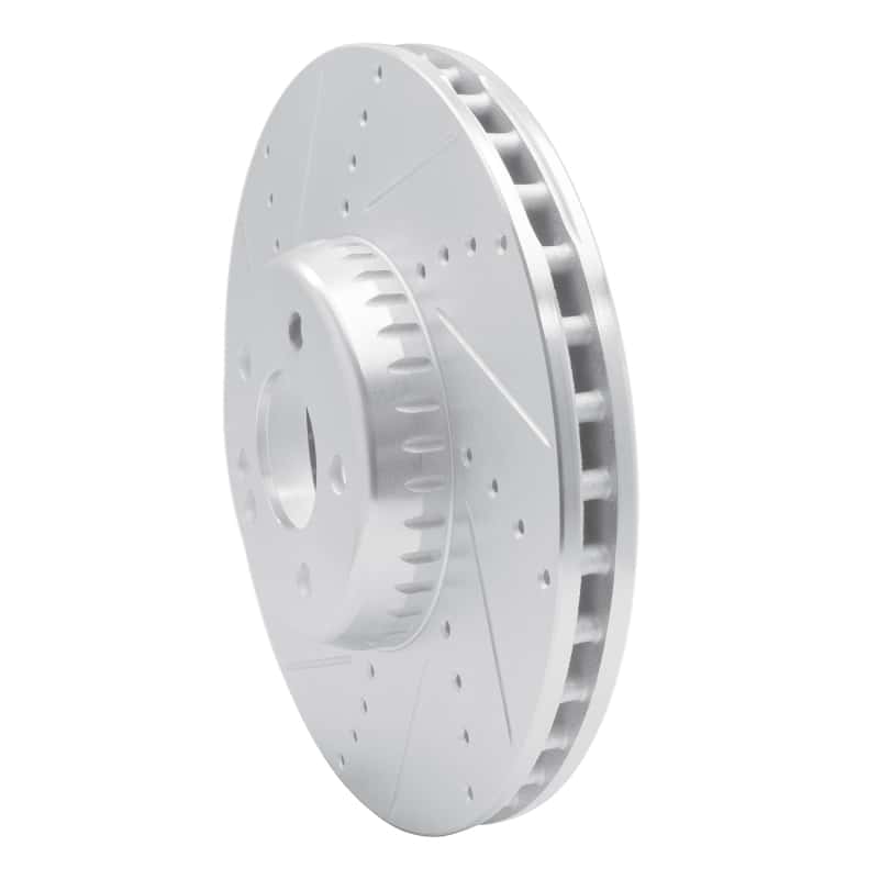 R1 Concepts — R1 15-23 Mercedes-Benz C400 Front Left Drilled & Slotted Silver Brake Rotor
R1 Brake Rotor Drill - view 2