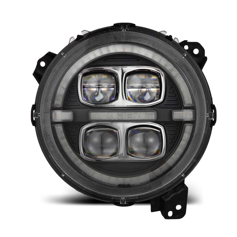 AlphaRex — AlphaRex 18-23 Jeep Wrangler JL/Gladiator JT LED Proj Headlights Black w/ Activ Light/Seq Signal/DRL
Projector Headlights - view 1
