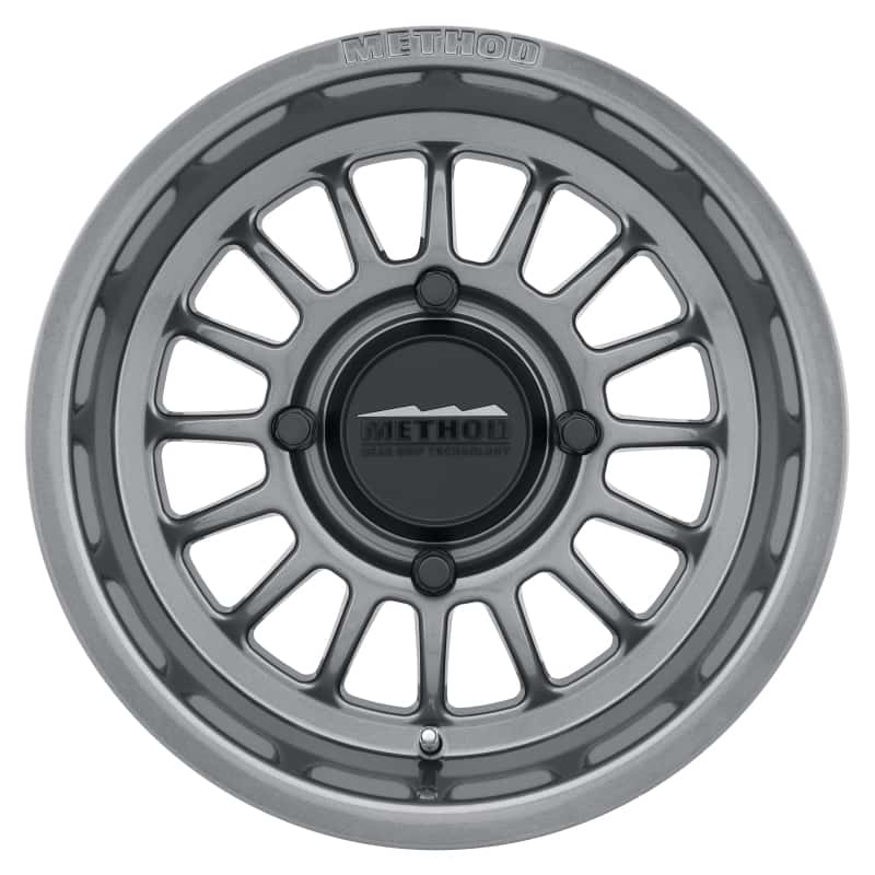 Method Wheels — Method MR411 Bead Grip 14x7 / 4+3/13mm Offset / 4x156 / 132mm CB Gloss Titanium Wheel - view 1