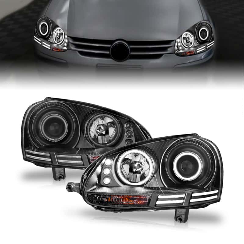 ANZO — ANZO 2006-2009 Volkswagen Rabbit Projector Headlights w/ Halo Black (CCFL)
Head Light Set
HdLtSet - view 9