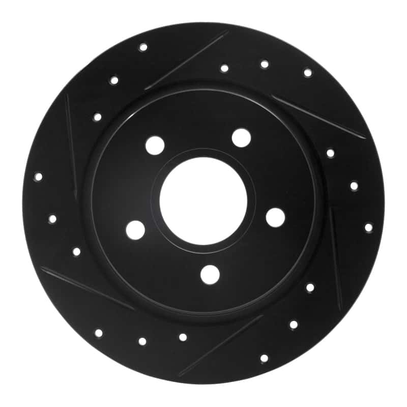 R1 Concepts — R1 12-18 Ford Focus Rear Left Drilled & Slotted Black Brake Rotor
R1 Brake Rotor Drill - view 1