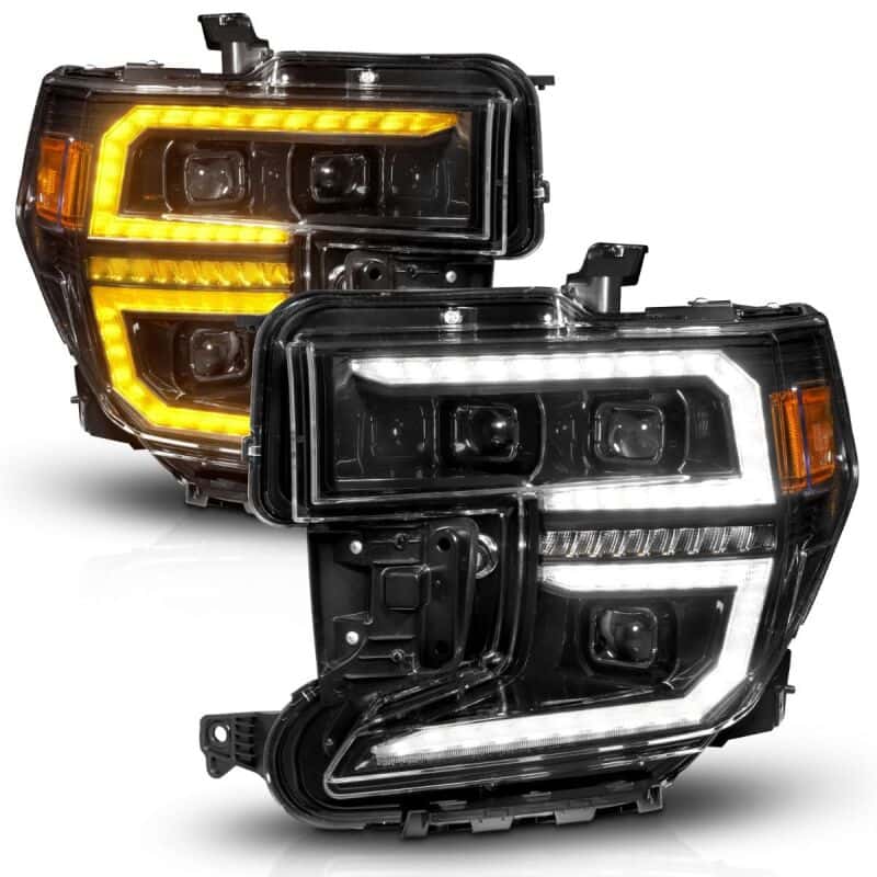 ANZO — ANZO 19-21 GMC Sierra 1500 LED Projector Headlight w/Switchback+Sequential - Black
Head Light Set
Headlights - view 2