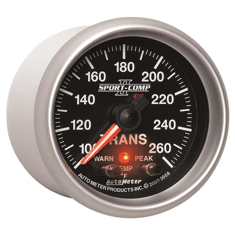 AutoMeter — Autometer Elite 52.4mm 100-260F Transmission Temperature Peak & Warn w/ Electronic Control Gauge
2-1/16" TRANS TEMP, - view 5