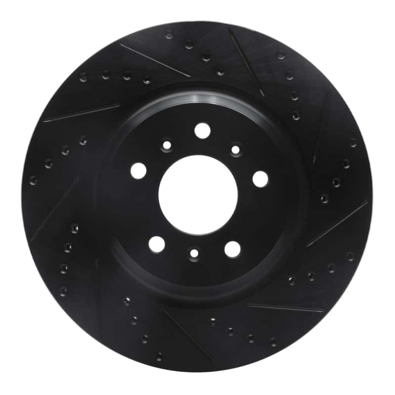 R1 Concepts — R1 06-16 Buick Lucerne Front Right Drilled & Slotted Black Brake Rotor
R1 Brake Rotor Drill - view 1