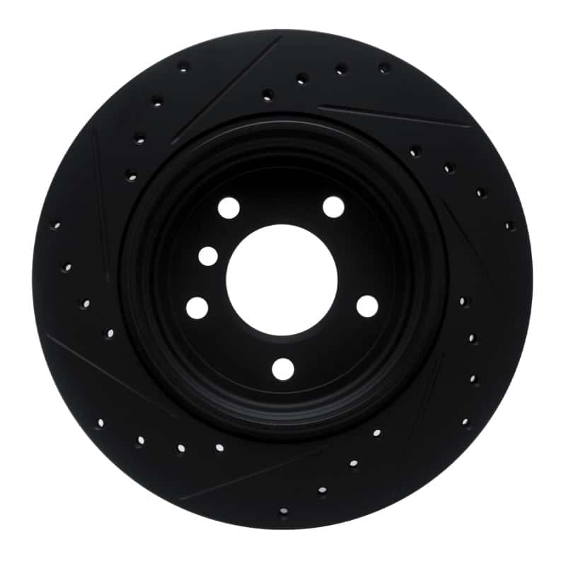 R1 Concepts — R1 01-06 BMW 330I Rear Right Drilled & Slotted Black Brake Rotor
R1 Brk Rot Drl Slt - view 5