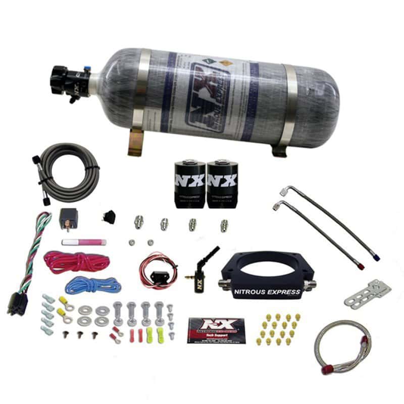 Nitrous Express — Nitrous Express 2014+ GM 6.2L Truck Nitrous Plate Kit (35-300HP) w/Composite Bottle
Injection System Kit
N2OSys - view 3