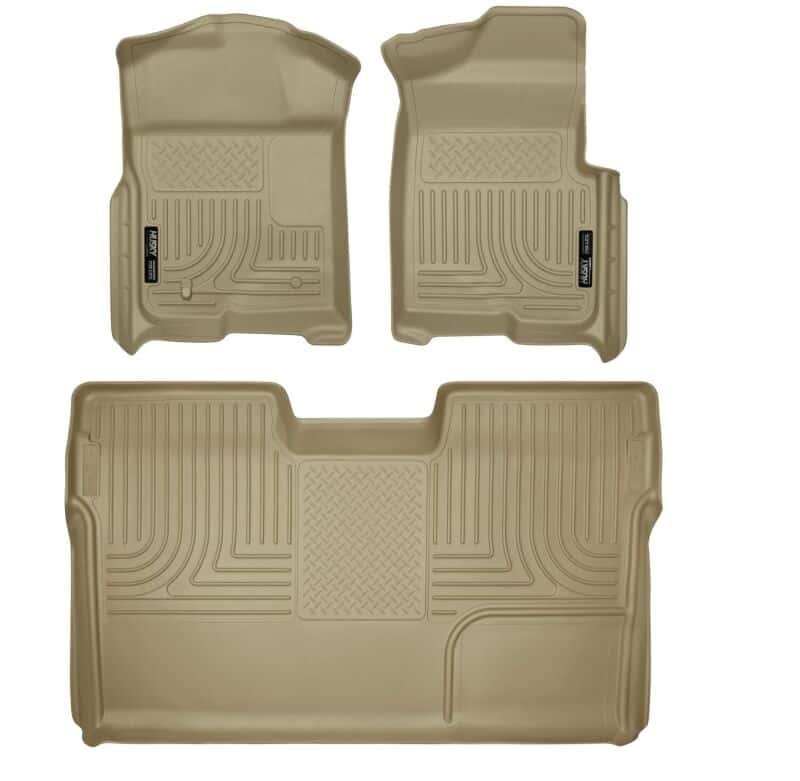 Husky Liners — Husky Liners 09-12 Ford F-150 Super Crew Cab WeatherBeater Combo Tan Floor Liners
Floor Liners - view 1