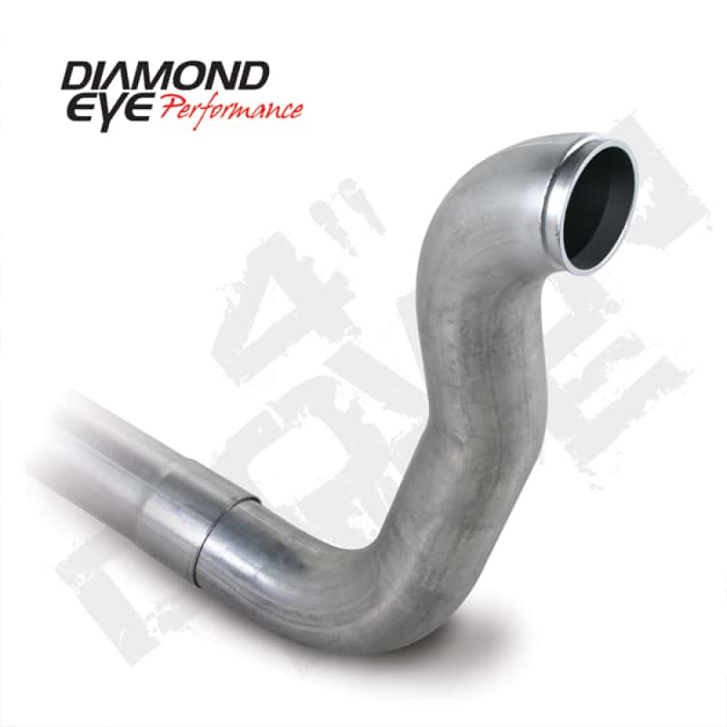 Diamond Eye Performance — Diamond Eye Downpipe 4in TB Single W/ HX40 FLANGE AL DODGE 5.9L 2500/3500 89-93 2X4 ONLY
DP; 4in.; AL: DDG2X4 - view 2