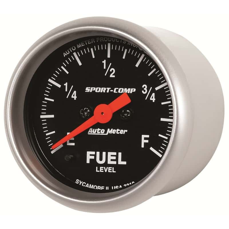 AutoMeter — Autometer Sport Comp 52mm Full Sweep Electronic Fuel Level Programmable Empty-Full Range Gauge
2-1/16" FUEL LEVEL, - view 3