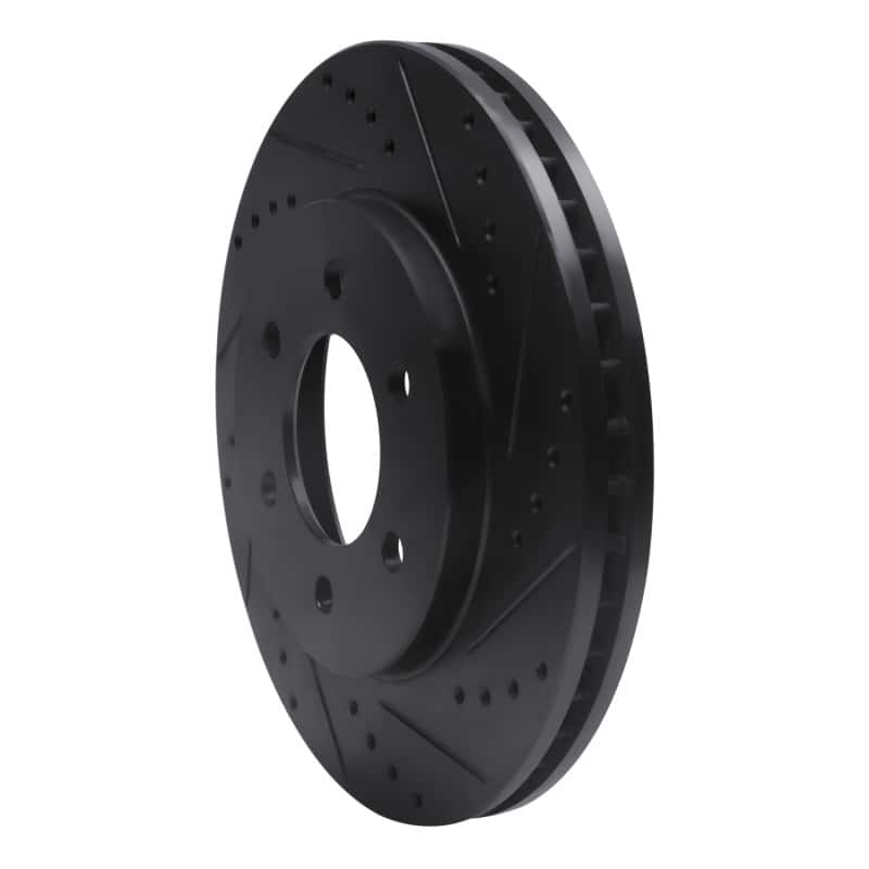 R1 Concepts — R1 02-06 Ford Expedition Front Right Drilled & Slotted Black Brake Rotor
R1 Brake Rotor Drill - view 2