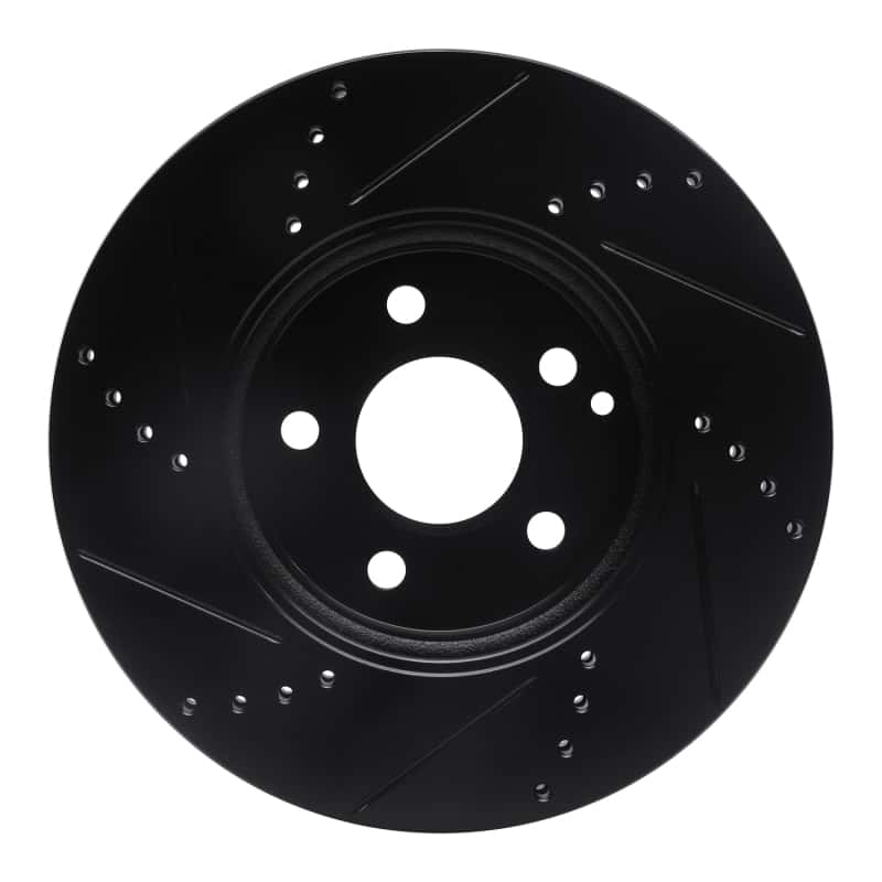 R1 Concepts — R1 03-09 Mercedes-Benz E350 Front Right Drilled & Slotted Black Brake Rotor
R1 Brake Rotor Drill - view 4