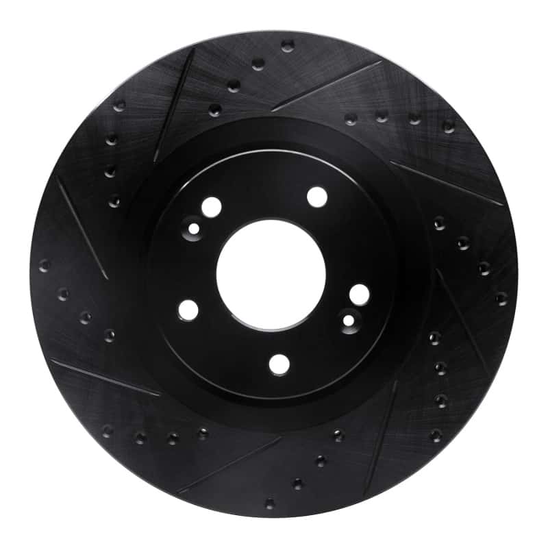 R1 Concepts — R1 15-20 Kia Sorento Front Left Drilled & Slotted Black Brake Rotor
R1 Brake Rotor Drill - view 5