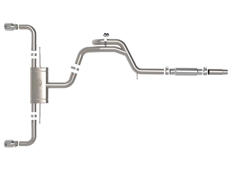 aFe — aFe Gemini XV 3in to 2 1/2in 304 SS Cat-Back Exhaust 22-23 Volkswagen GTI (MK8) 2.0L w/Polished Tips
Cat-Back Exhaust - view 3