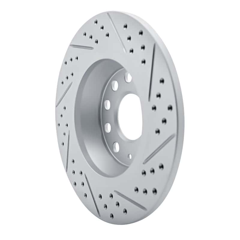 R1 Concepts — R1 05-18 Audi Q3 (Mexico) Rear Left Drilled & Slotted Geo-Carbon Rotor - view 4