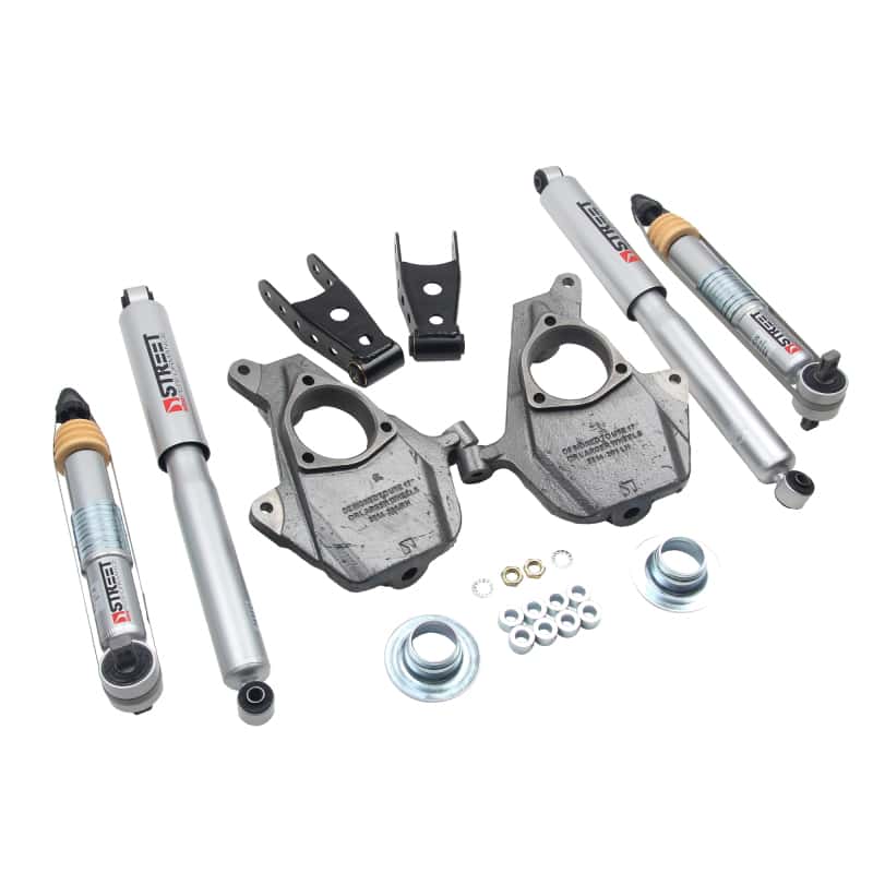 Belltech — Belltech LOWERING KIT 16.5-18 Chevy Silverado/Sierra All Cab 2in F / 2or3in R w/ Street Perf Shocks
LOWERING KIT - view 6