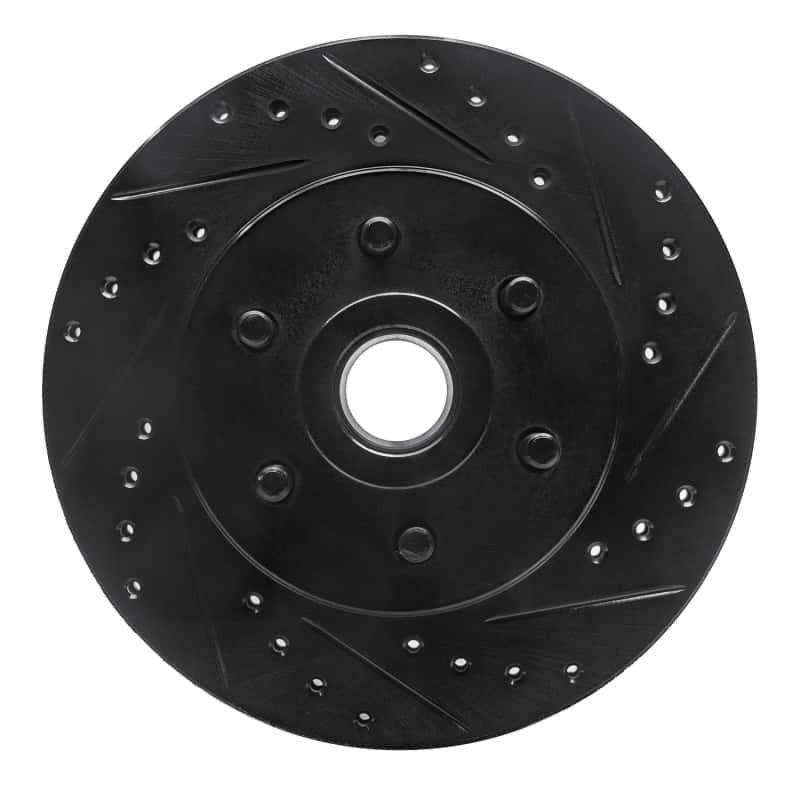 R1 Concepts — R1 91-96 Dodge Dakota RWD Front Right Drilled & Slotted Black Brake Rotor
R1 Brake Rotor Drill - view 1