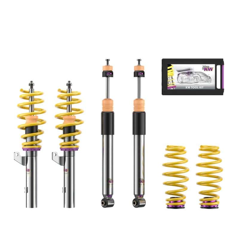 KW — KW Coilover Kit V3 KW Coilover Kit V3 2022+ Audi A3 (GY) Sedan 2WD w/o Electronic Dampers (50mm)
Coilover Kit - view 1