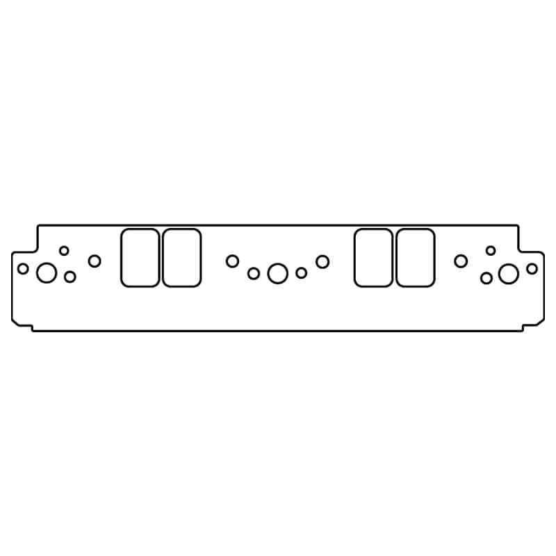 Cometic Gasket — Cometic Chrysler W8 Head V8 .094in Fiber Intake Manifold Gasket Set - 1.450in x 2.200in Ports
Intake Gasket Set - view 2