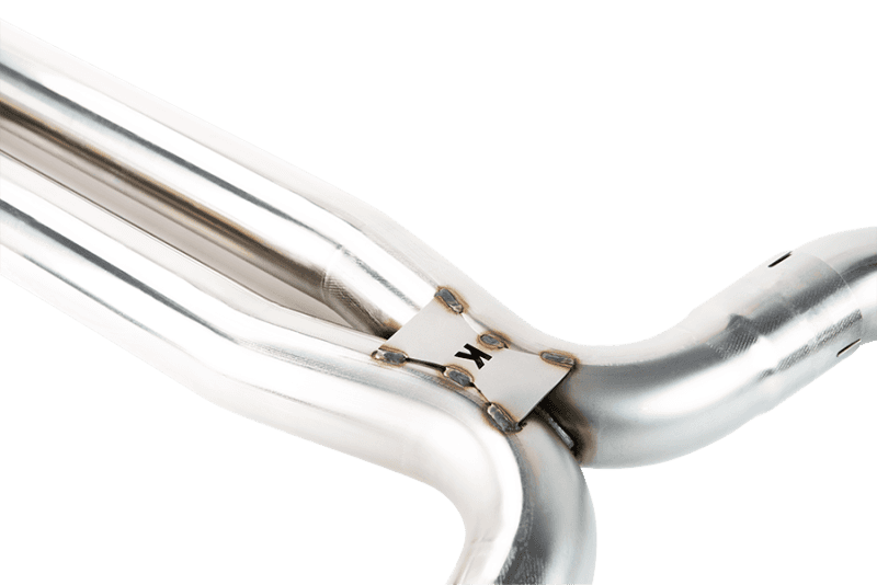 Kooks Headers — Kooks 2015+ Ford Mustang GT350 5.2L 3in x 2-3/4in Green Cat SS X-Pipe Kooks HDR Req
3in. x 2-3/4in. X-Pi
3" x 2-3/4" X-Pipe - view 4