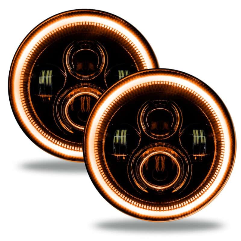 ORACLE Lighting — Oracle Jeep Wrangler JL/Gladiator JT 7in. High Powered LED Headlights (Pair) - Amber
Headlights - view 2