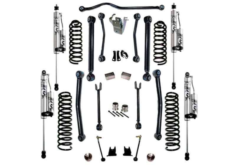 Superlift — Superlift 07-18 Jeep Wrangler JK 4WD 4in Suspension Lift Kit w/ Fox 2.0 Res Shocks - view 1