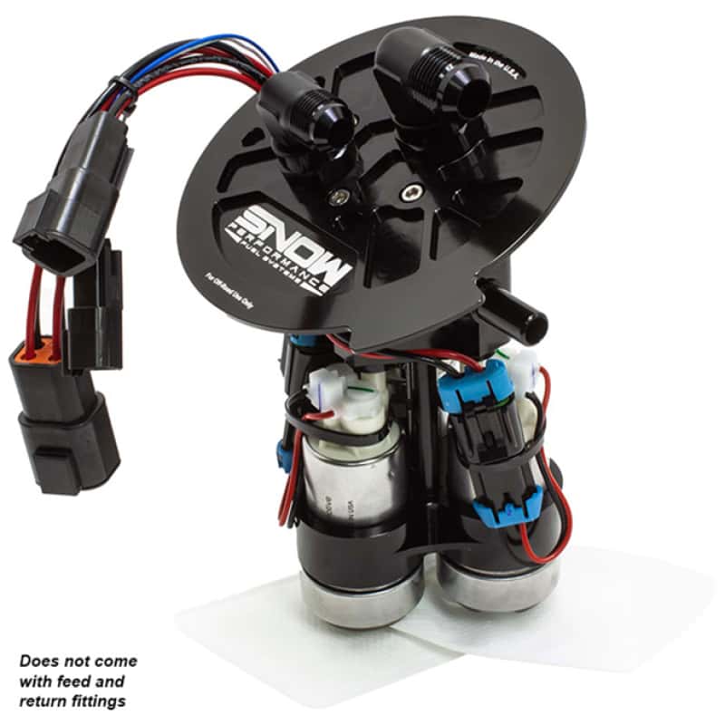 Snow Performance — Snow 2011+ Ford Mustang Fuel Hat Standard Version (2 Pump 1-274 & 1-285)
Fuel Pump - view 1
