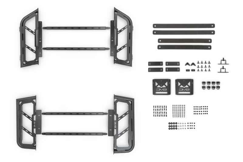 DV8 Offroad — DV8 Offroad 07-23 Toyota Tundra / 09-23 Ford F150 Raptor MTO Series Bed Rack -  2pc Adj. - view 13