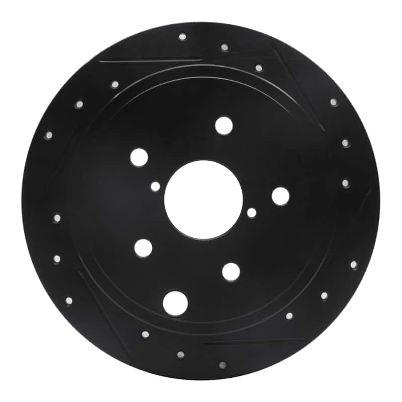 R1 Concepts — R1 15-21 Subaru WRX Rear Right Drilled & Slotted Black Brake Rotor
R1 Brake Rotor Drill - view 1