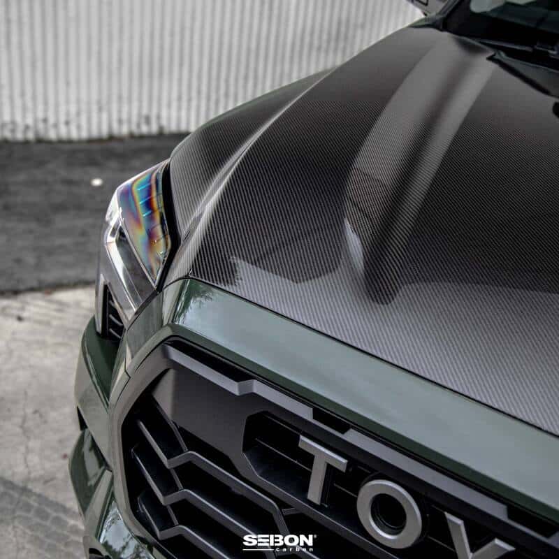 Seibon — Seibon 22-23 Toyota Tundra OE Style Carbon Fiber Hood - view 12