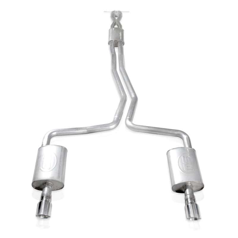 Stainless Works — Stainless Works 2010-18 Ford Taurus SHO V6 2-1/2in Catback Chambered Mufflers X-Pipe
Exhaust System - view 1