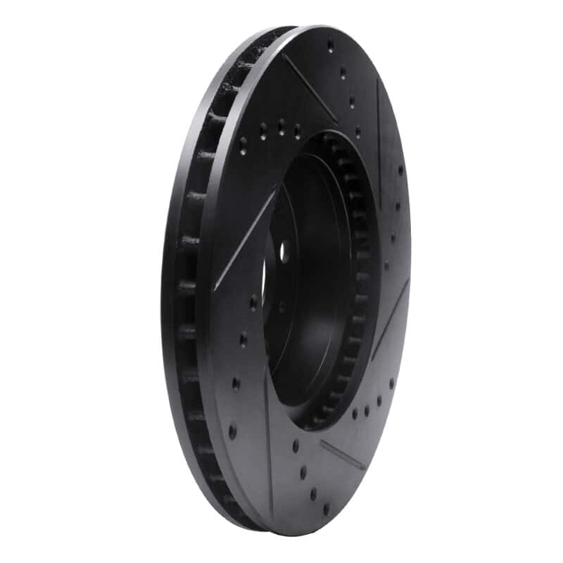 R1 Concepts — R1 91-95 Volvo 780 Front Left Drilled & Slotted Black Brake Rotor
R1 Brake Rotor Drill - view 4