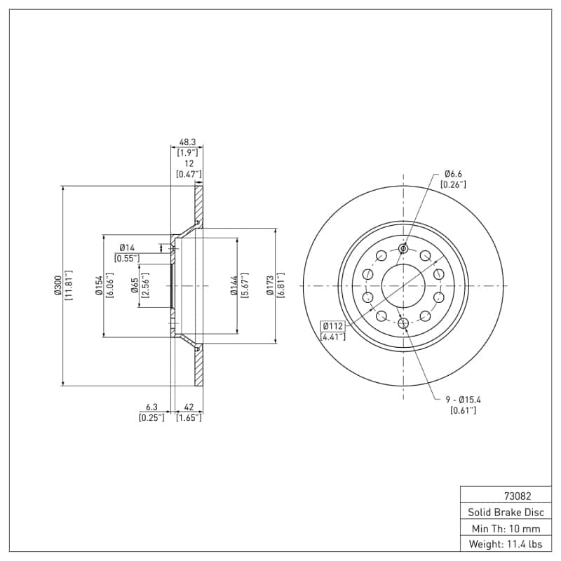 DFC — DFC 16-25 Audi Q3 Rear Brake Rotor
DFC Brake Rotor - view 6