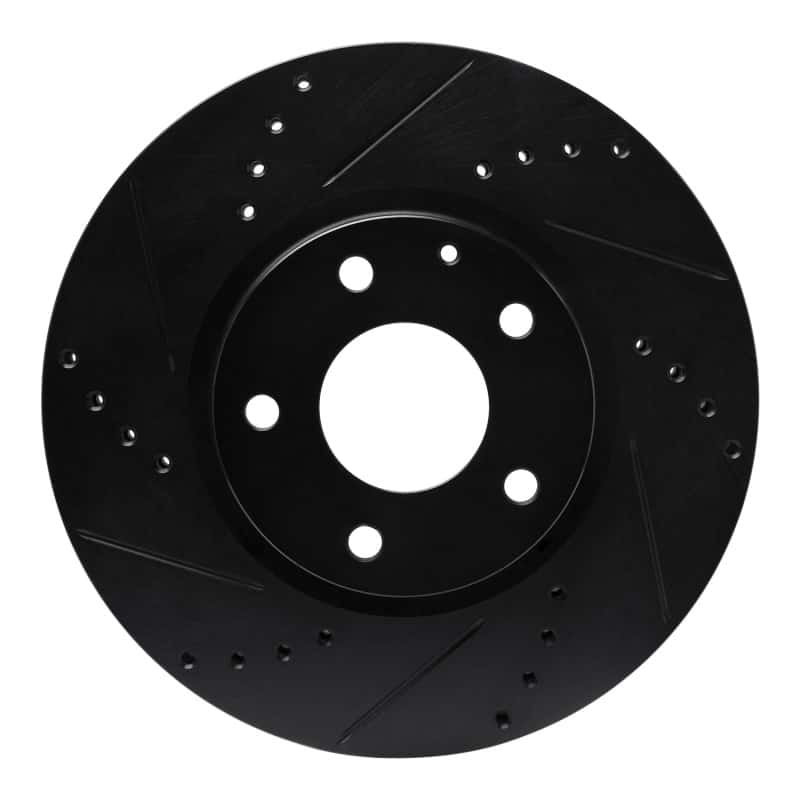 R1 Concepts — R1 13-19 Mazda 6 Front Left Drilled & Slotted Black Brake Rotor
R1 Brake Rotor Drill - view 1